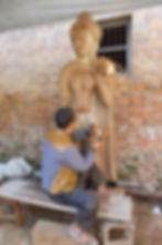 Carving wood sculpture