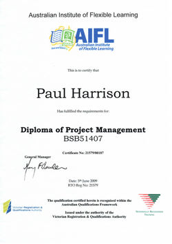 Diploma of Project Management