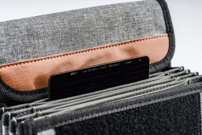 Thumbnail: NiSi 100mm Filter Pouch PLUS for 9 Filters (Holds 4 x 100x100mm and 5 x 100x150m