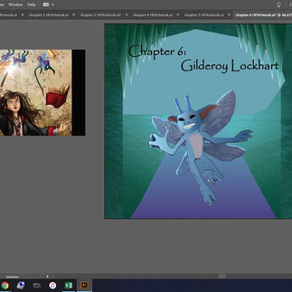 This is the final product of how I wanted it to look with my artistic progression. Followed by hiding the references that were traced so that they do not appear on the screen.