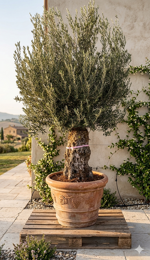 Olivenbaum - Olea Europea - Winterharter Olivenbaum - 80 JAHRE ALT |  LK-Gartenwelt