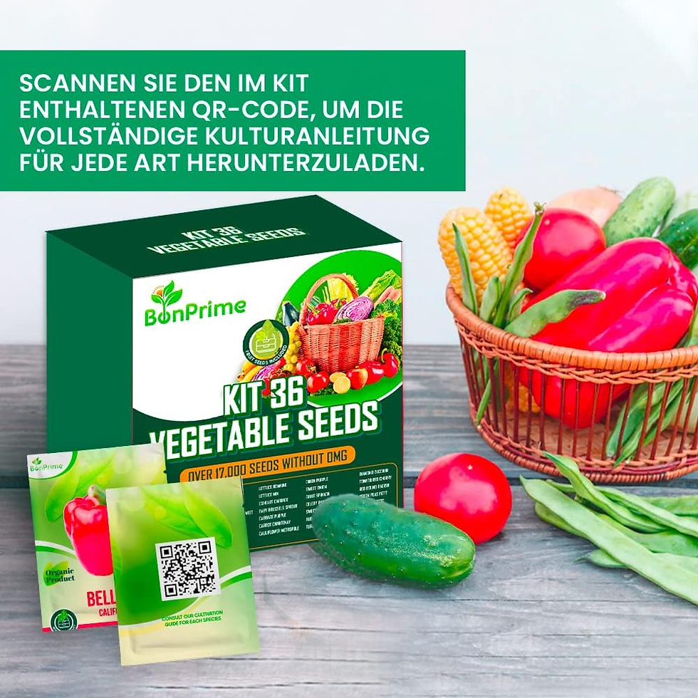 Miniaturbild: Gemüsesamen Set - 36 Sorten Premium Gemüse Saatgut- Samentütchen Ideal Für Terra