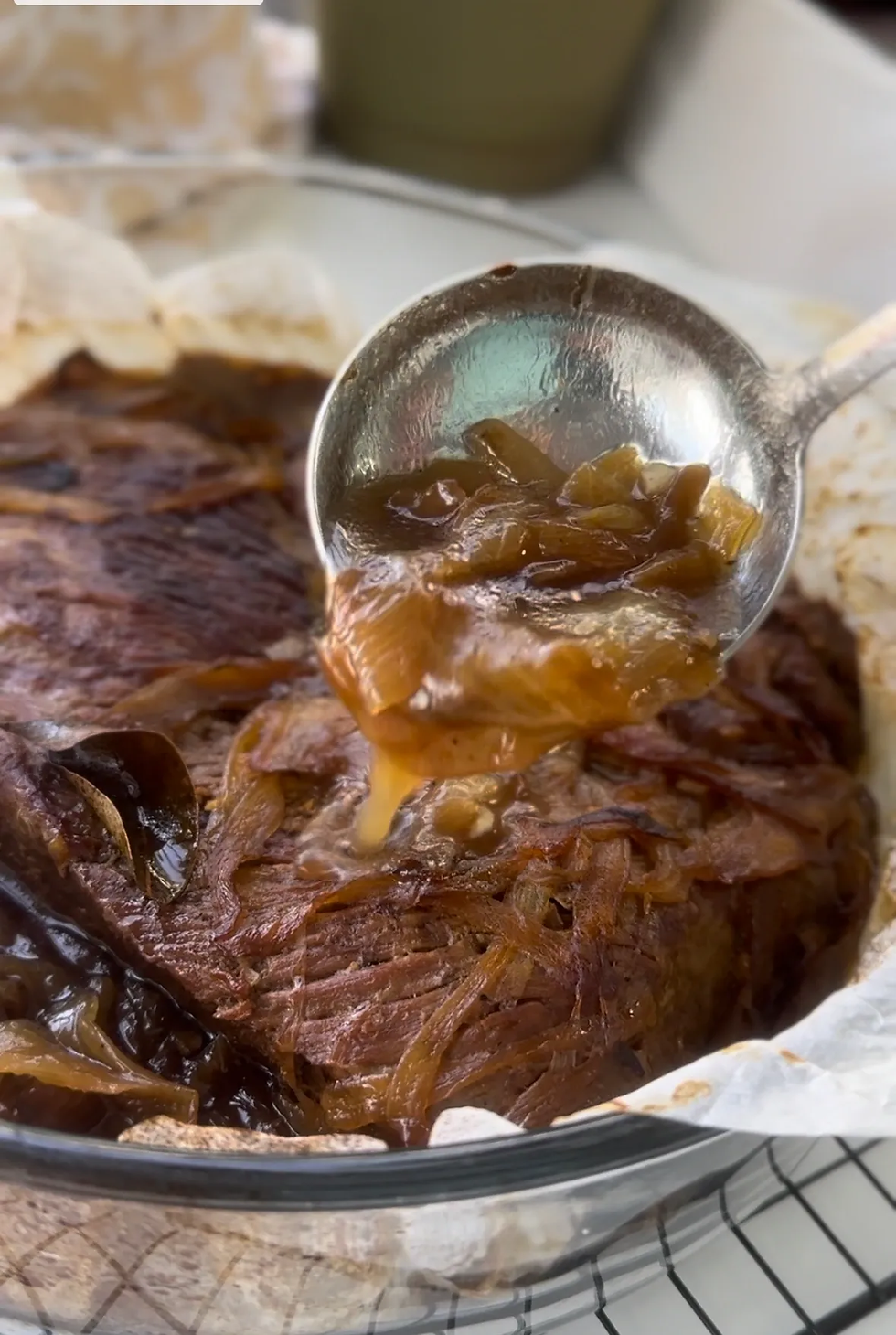 Sweet Beef Brisket and Caramelized Onions brown sugar brisket
