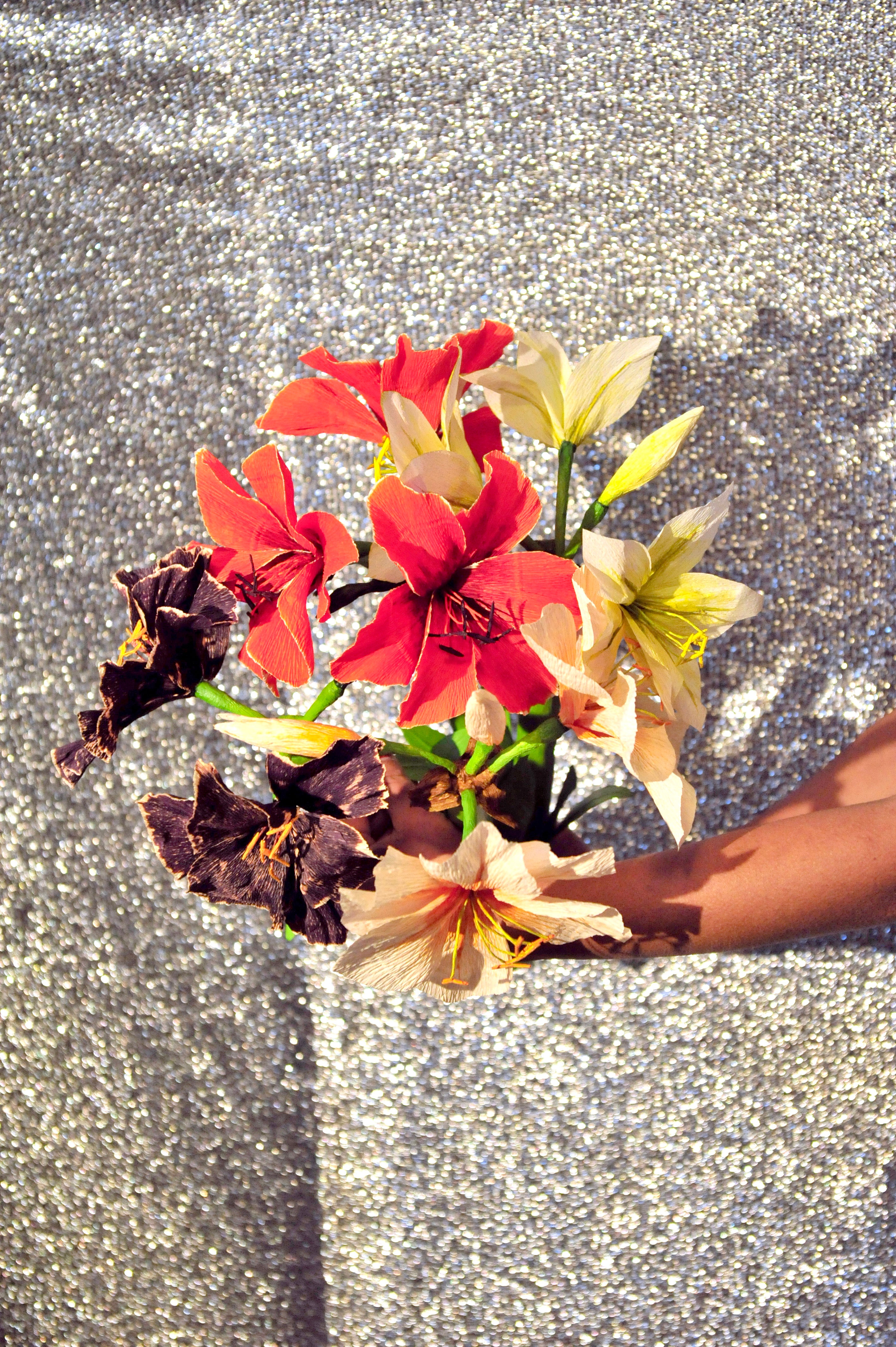 24 nov - workshop paper flower - winterflower amaryllis