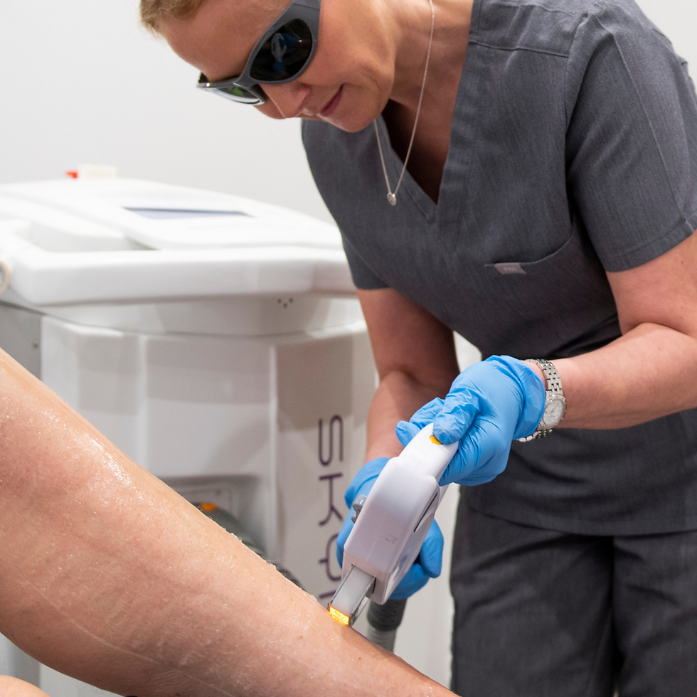 High angle view of a modern laser hair removal device