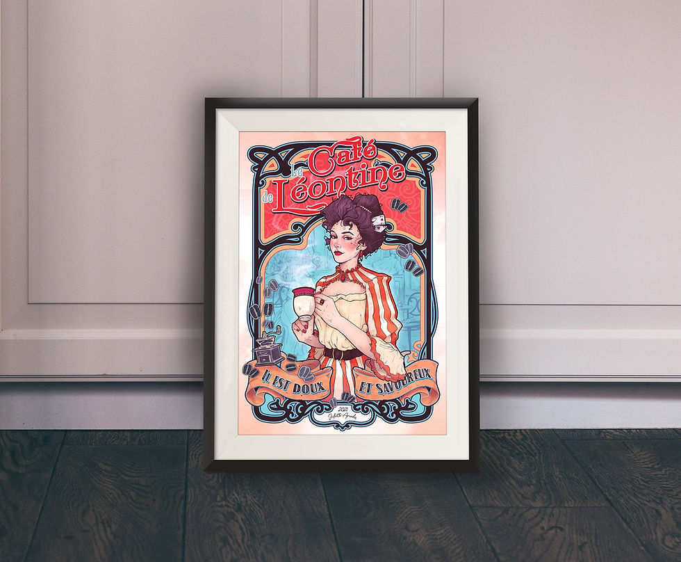 Miniature : Affiche Le Café de Léontine