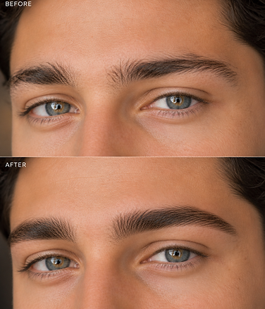 mens nano combo brows at Microblading Newport Beach