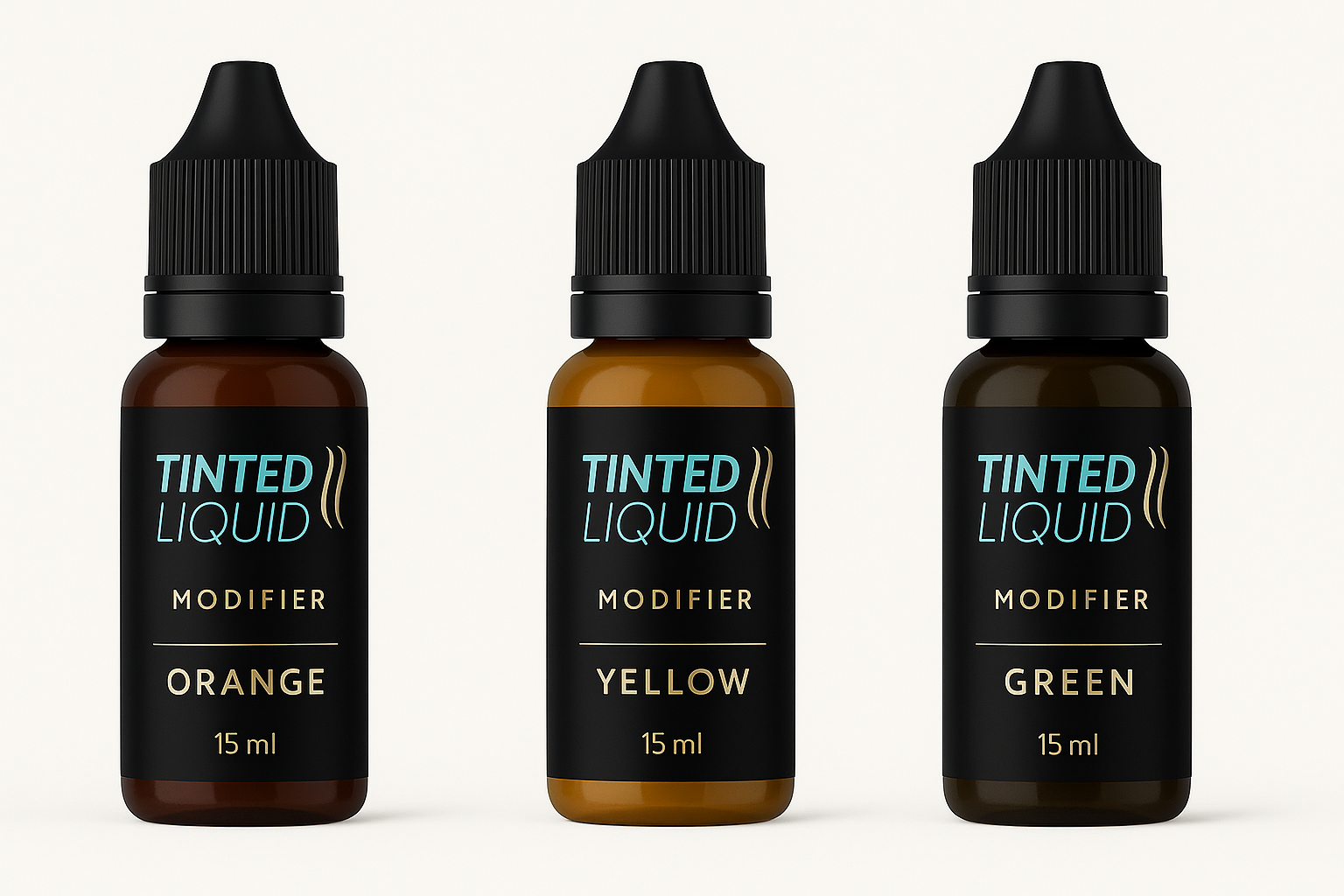 Tinted Liquid Modifier Pigments – Orange, Yellow & Green