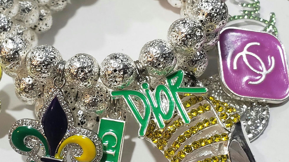 Thumbnail: MARDI GRAS DRIZZLES~ charms may vary 