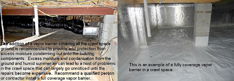 home inspections enclosed encapsulated crawl space home inspections