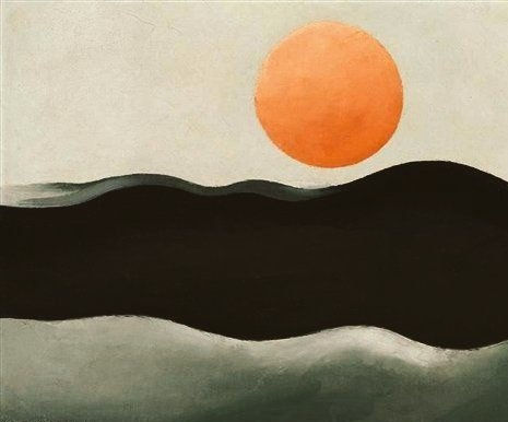 Sunset-on-Long-Island-Georgia-Okeeffe  Acrylic