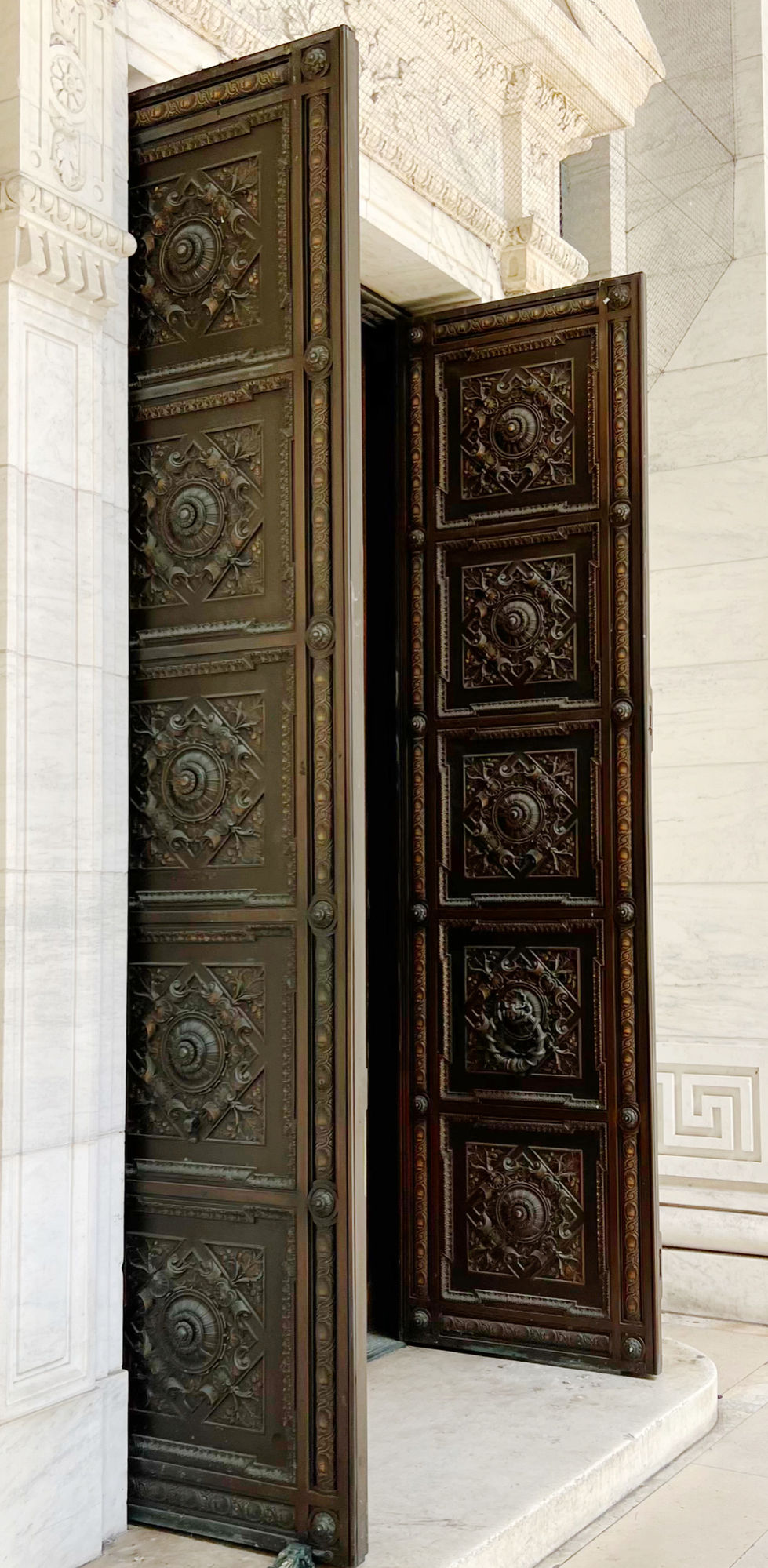 Door of New York Public Library 