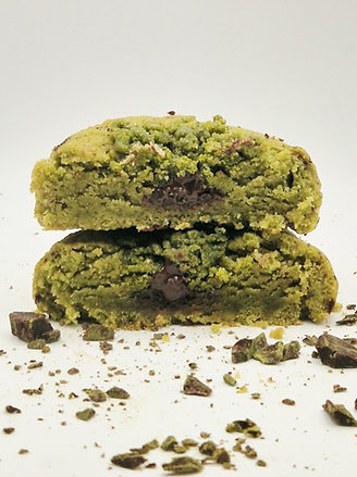 COOKIE Matcha, Pépites de Chocolat, Crumble Matcha