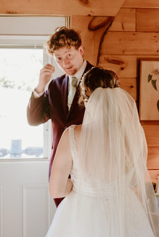 outdoor fall wedding wisconsin first look