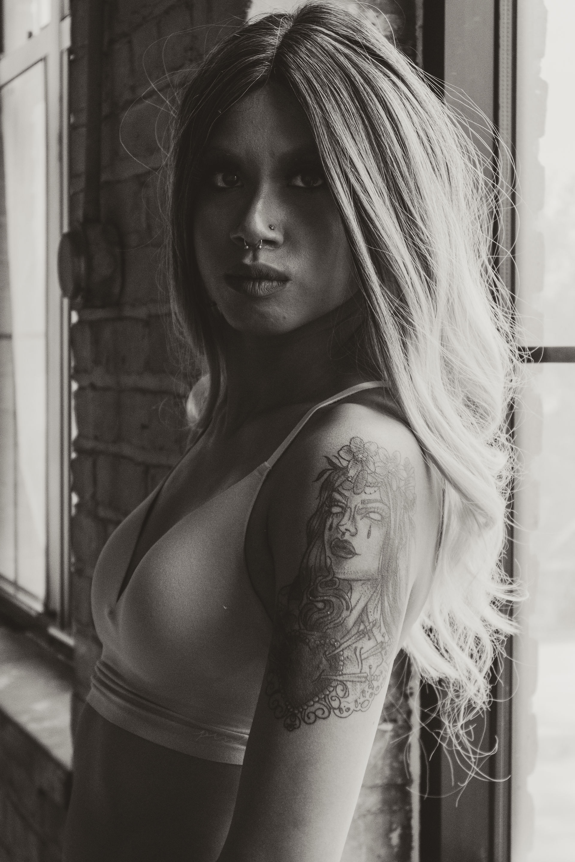 female posing boudoir Photography 