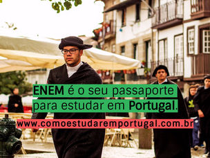 Como usar a nota do ENEM para estudar em Portugal