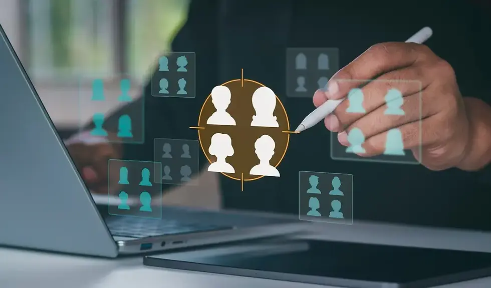 Concepto de segmentación de Clientes B2B.