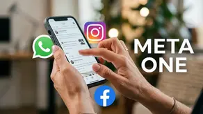 Mujer utilizando un celular la tecnología de Meta one