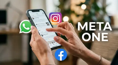 Mujer utilizando un celular la tecnología de Meta one