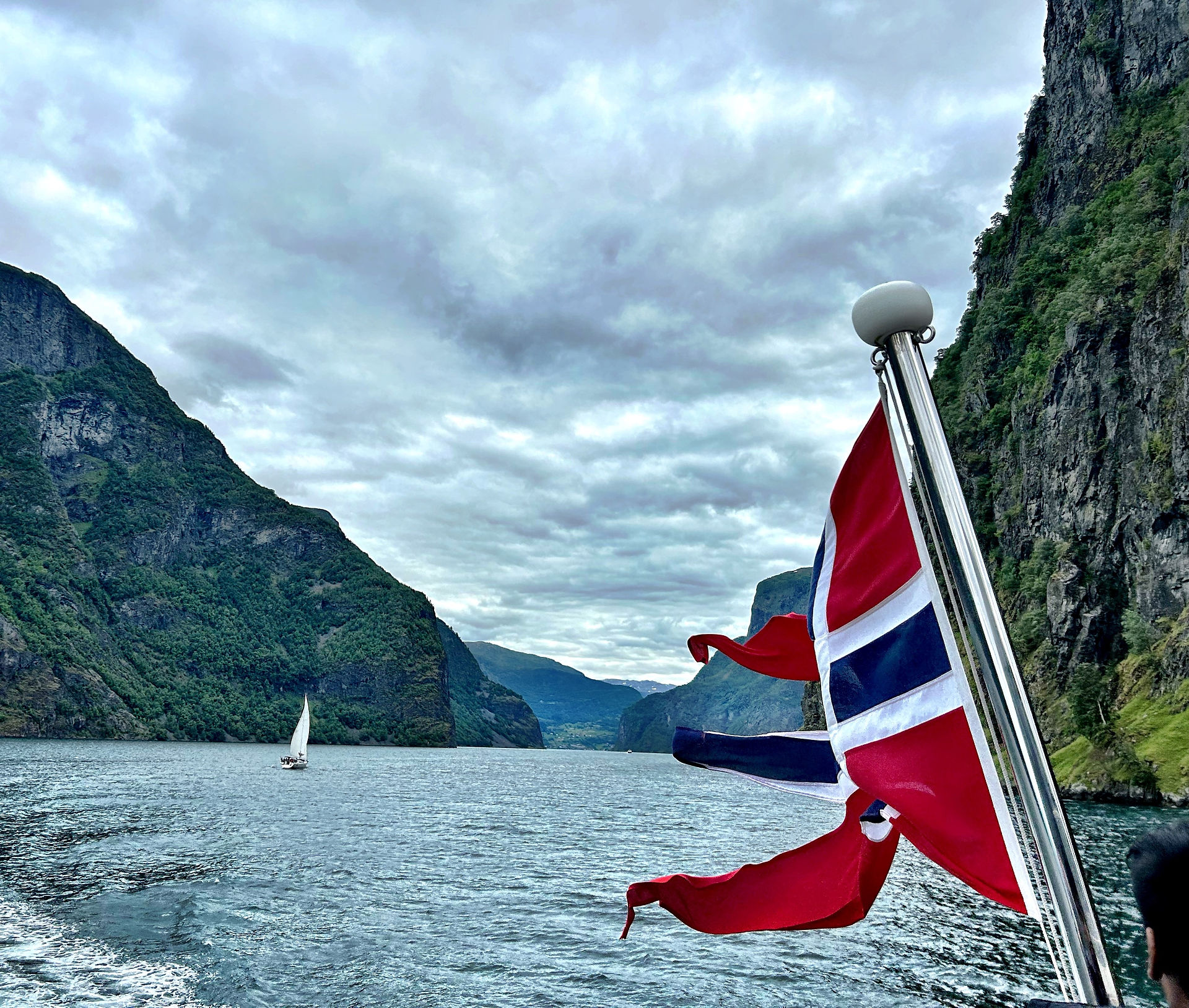 Sailing on Norway Fjord