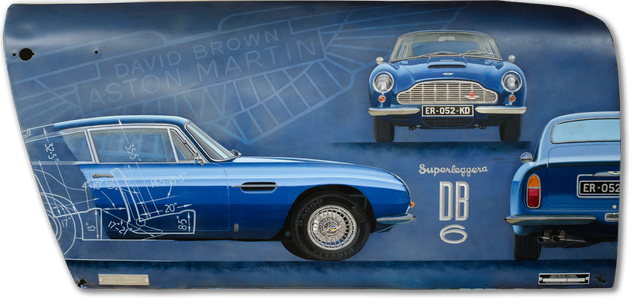 Aston DB6 original painting