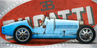 Bugatti Type 35 original painting