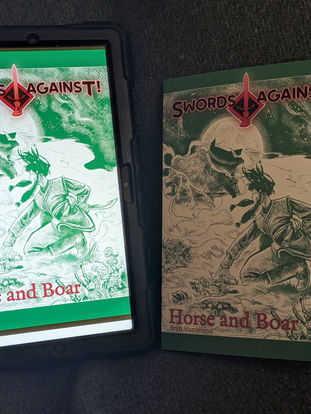 The Swords Against! / New Edge Sword & Sorcery Collaborative FlipZine. 
