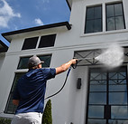 Professional exterior pressure washing for residential and commercial buildings.