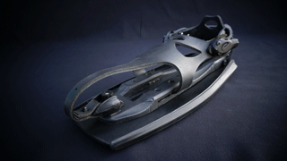 An expandable scuba dive fin.
