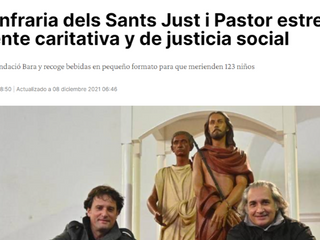 La Confraria dels Sants Just i Pastor estrena vertiente caritativa y de justicia social