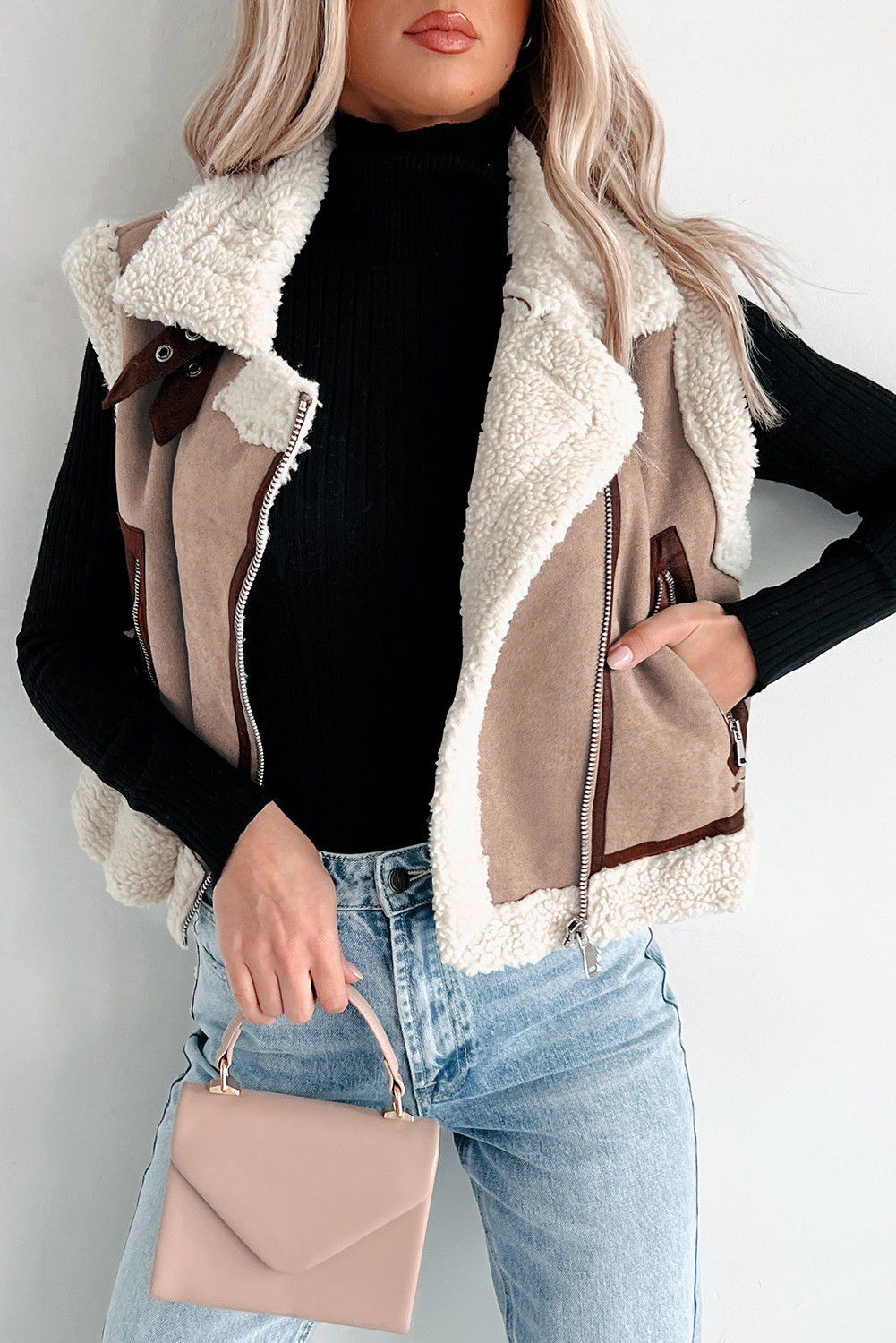 Faux Suede Vest