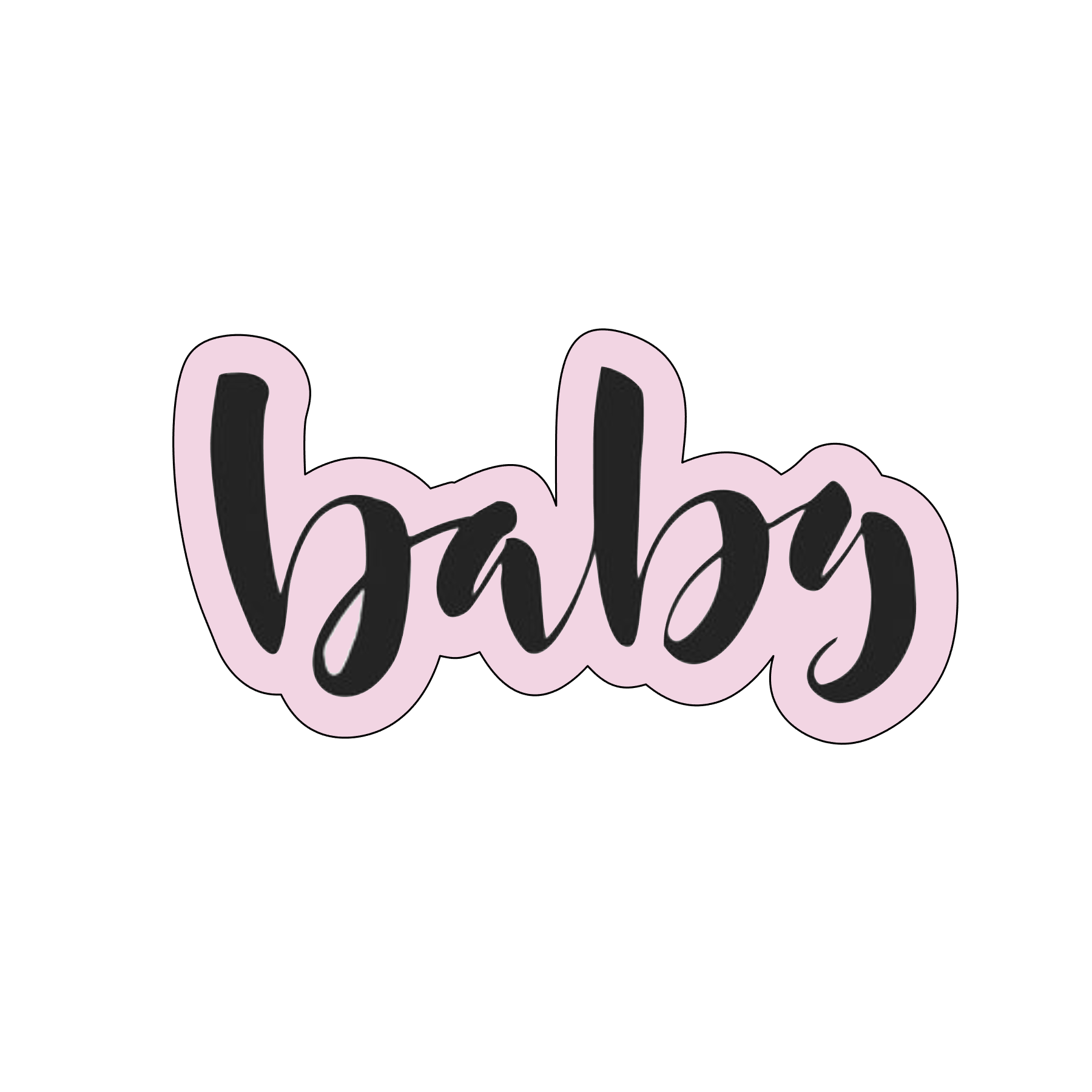 Baby word placque