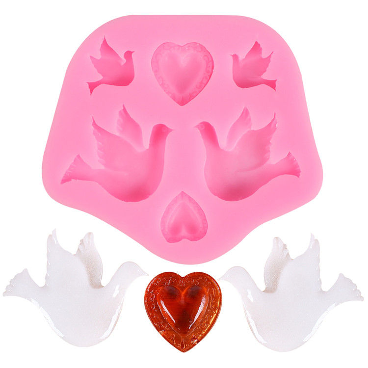 Dove and hearts mold