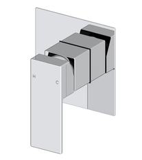 Mizu Bloc Chrome Shower/Bath Mixer