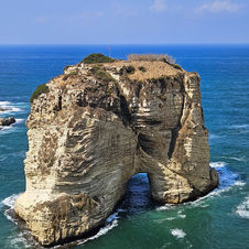 Raouche-Felsen, Beirut, Libanon.