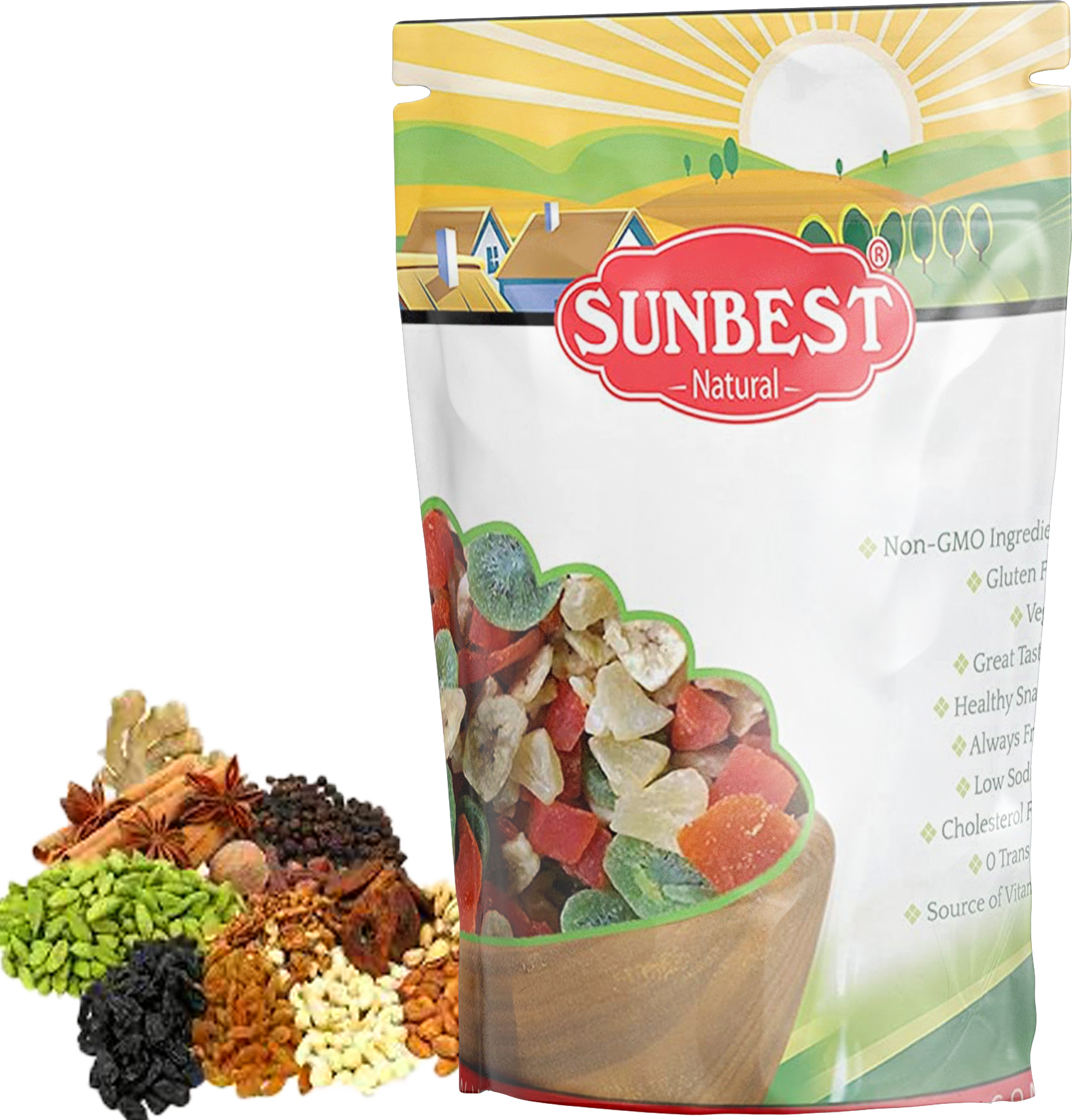 Zipper Stand up Pouches For Dry fruits