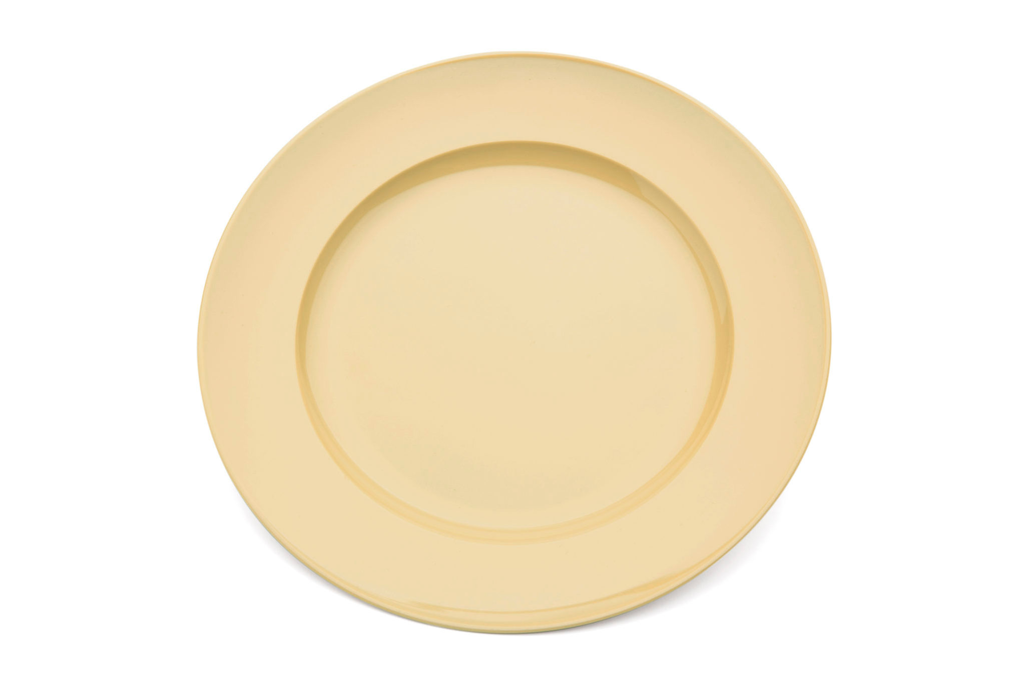 Cream polycarbonate dinner plate 