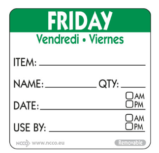 Thumbnail: Green Friday day label 