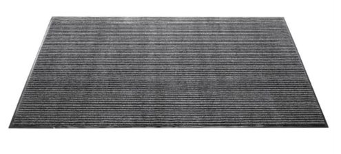 Black rubber mat