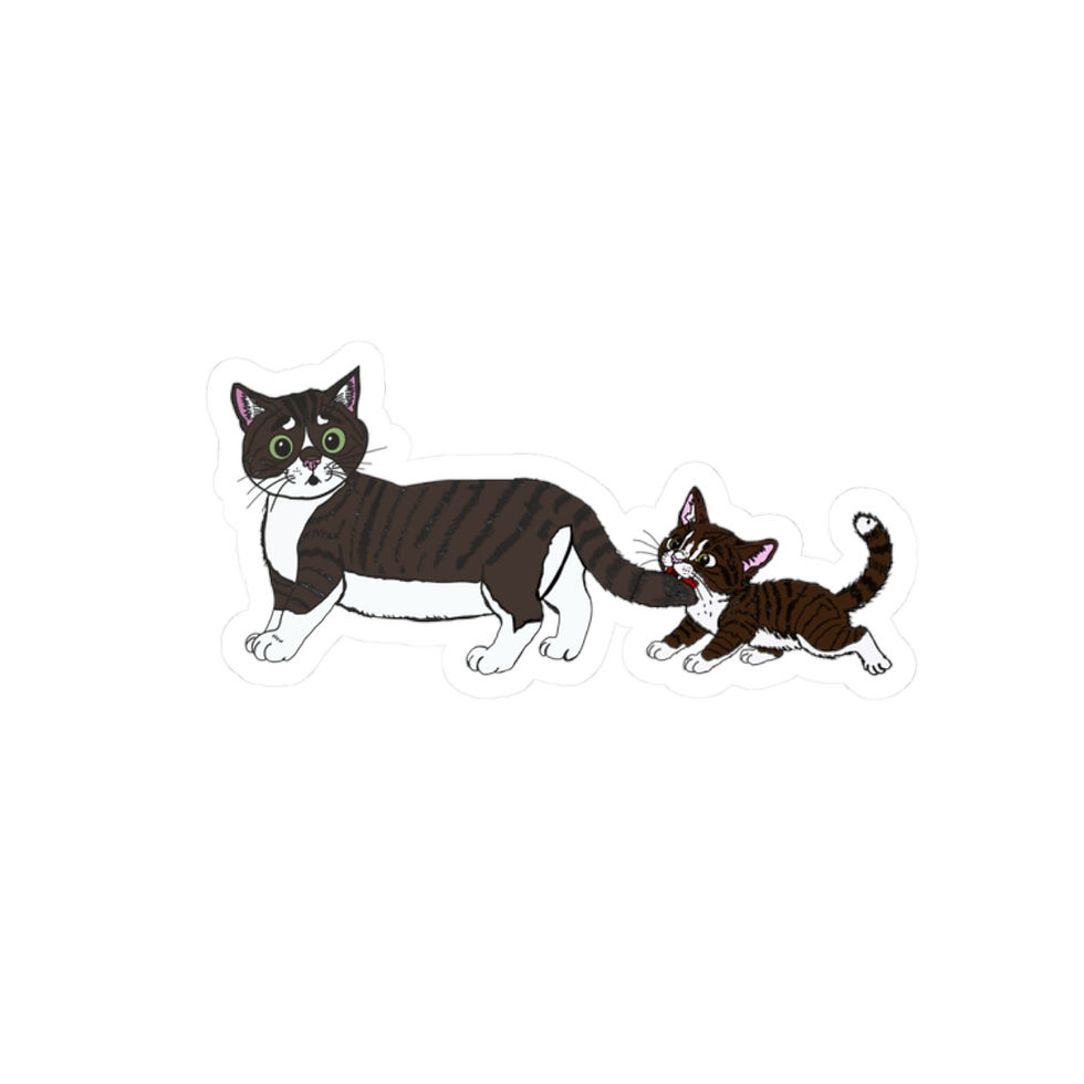 Thumbnail: Cat Bros - Kiss-Cut Stickers