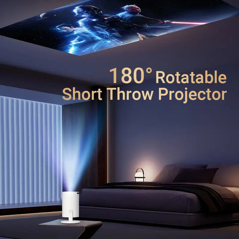 Thumbnail: Hy300Pro+ Outdoor Portable Projector Mini 4K Decoding Projector with 5G Wifi 6 &