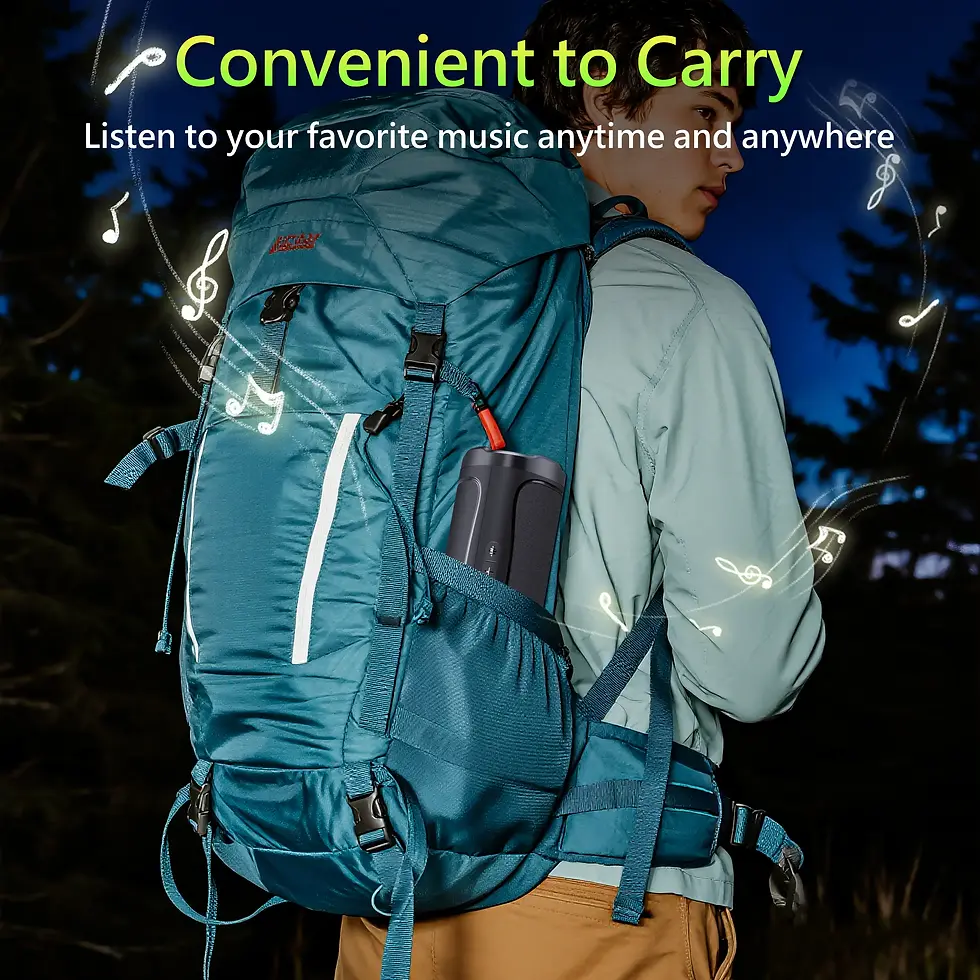 Thumbnail: Portable Bluetooth Speaker with HD Sound BT5.3 & TWS Pairing Suitable for Home P