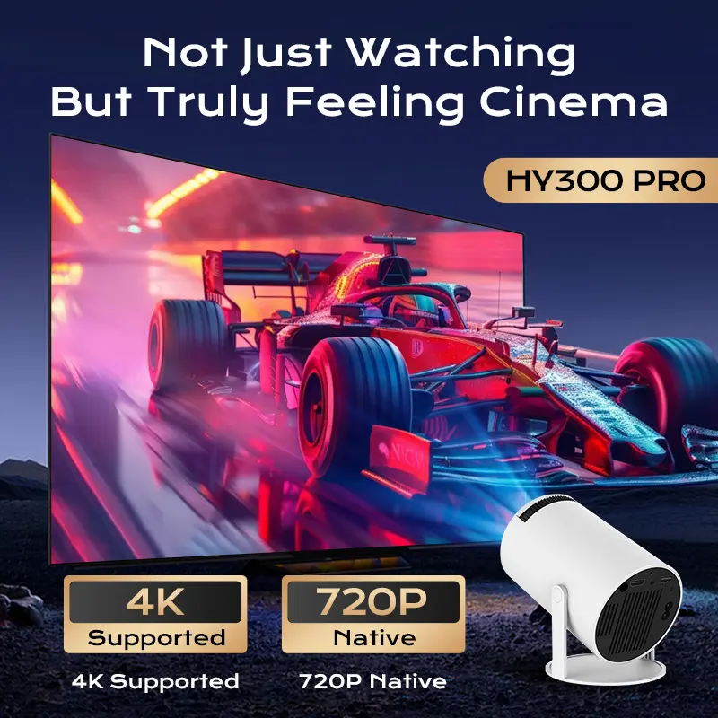 Thumbnail: Hy300Pro+ Portable Projector Outdoor Mini 4K Decoding with 5G Wifi 6 & BT 5.0 72