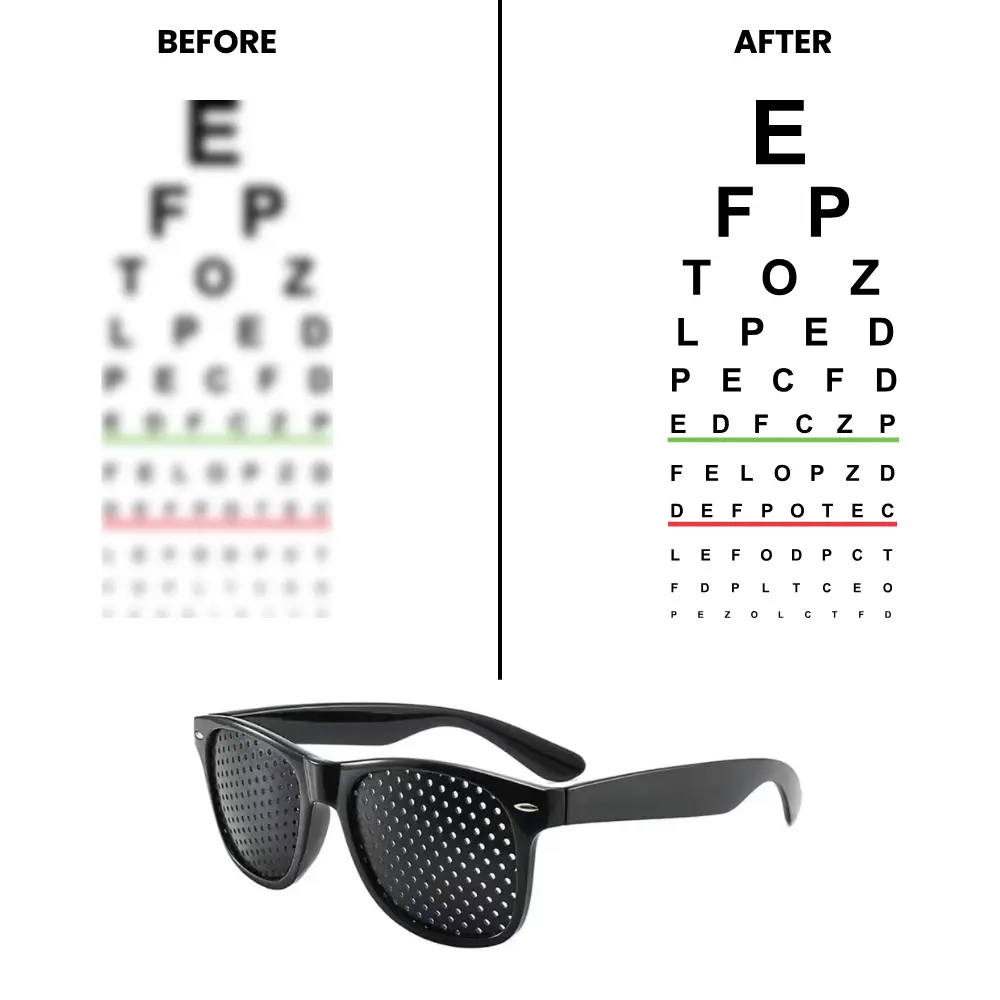 Pinhole Training Glasses for Focus Exercises & Screen Relief