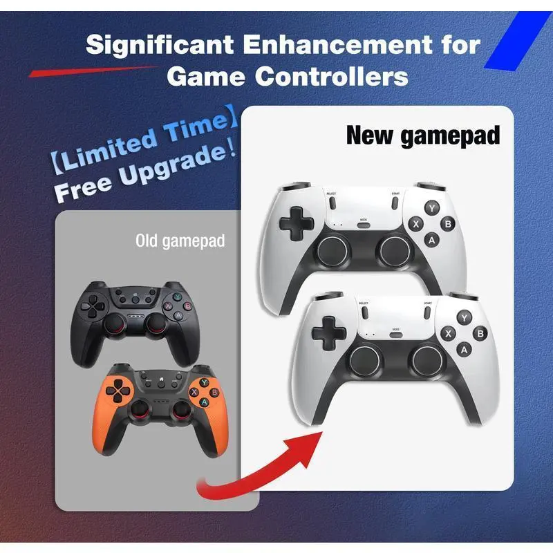 Thumbnail: Mass Games Retro Game Console with 20000+ Built-In Games 19 Emulators 2 Wireless