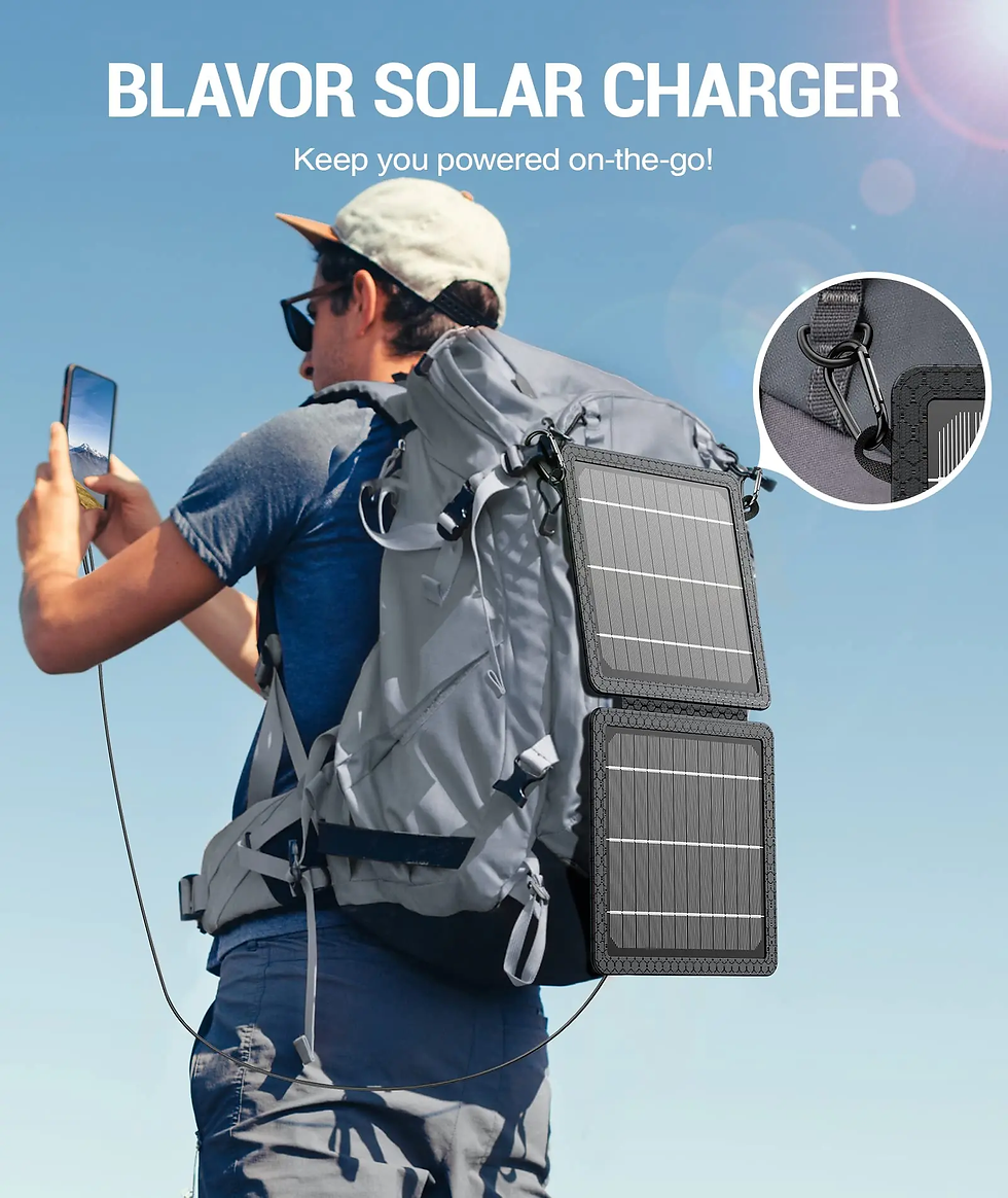 Thumbnail: 10W Solar Charger, IP65 Waterproof, Foldable with Dual USB Outputs (5V/2A Max) f