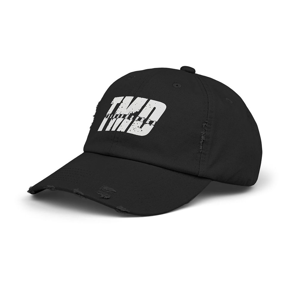 Thumbnail: Snap Back Cap - Worn In and Stressed Distressed Hat