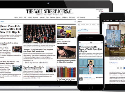 Cardholders Have Free Access to the Wall Street Journal