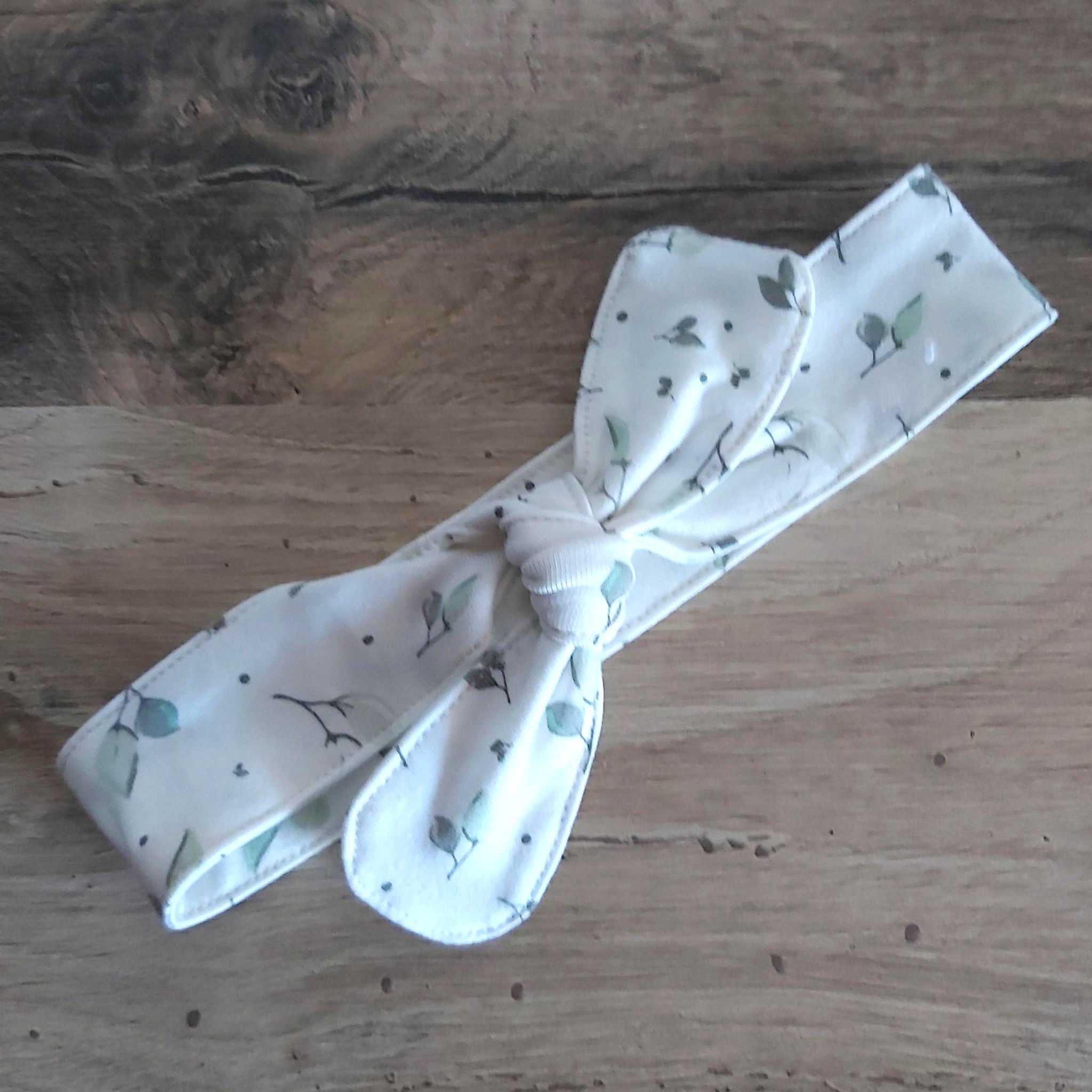 Bandeau Bébé - petites feuilles