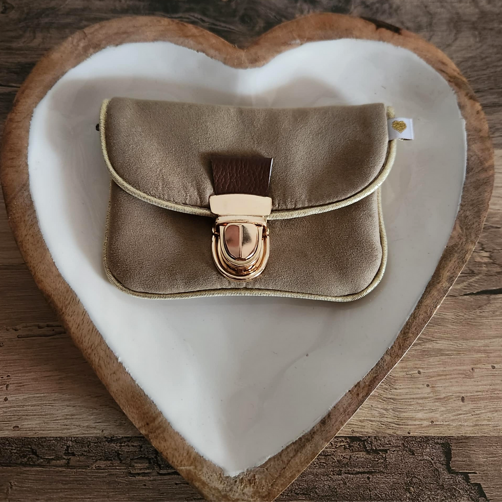 Porte-Monnaie Cléa - Microfibre Sable